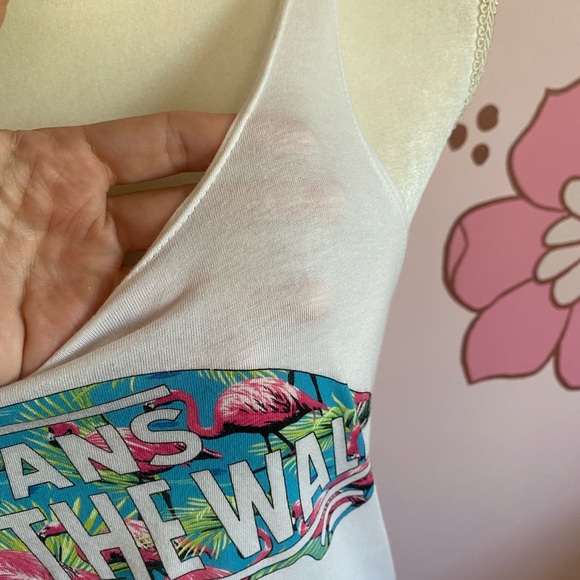 VANS White Tank Top XS - Picture 2 of 6